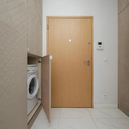With Balcony In The Wola District Of By Renters Apartment Warsaw